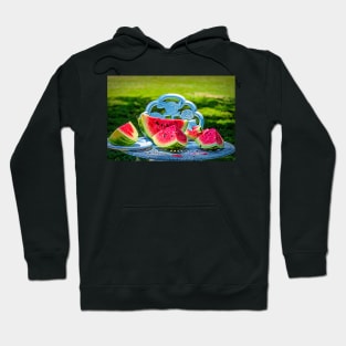 Say Hello To Summer With Watermelon - Painterly Hoodie